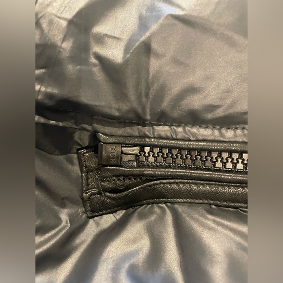 RUDSAK MAXI DOWN COAT WITH LEATHER DETAILS & FUR - Picture 4 of 13